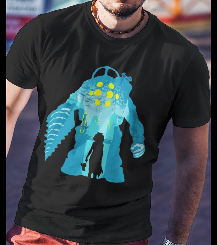 Big Daddy And Little Sister BioShock Underwater Adventure T-Shirt