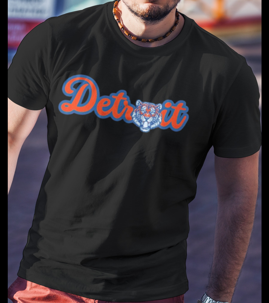 Detroit Tigers MLB Team Vintage Tiger Face T-Shirt