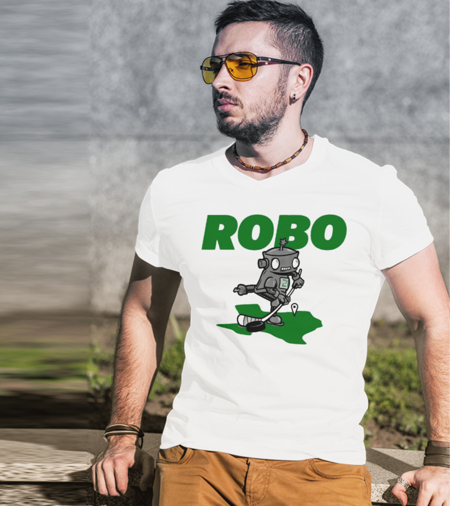Robo Robot Playing Hockey T-Shirt