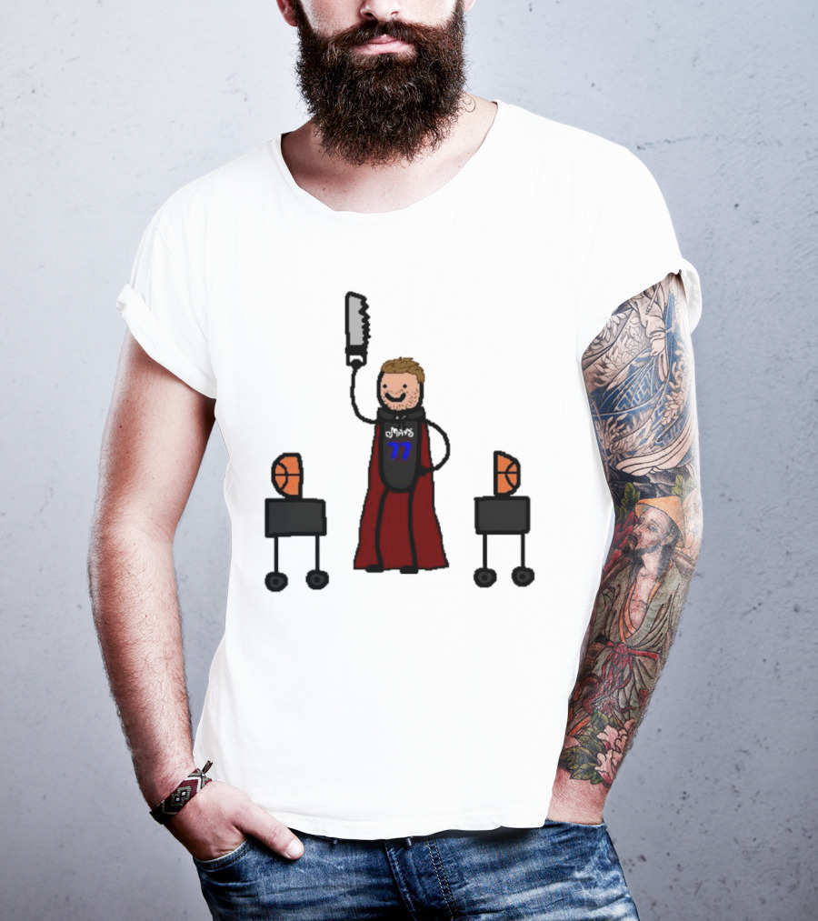 Luka Doncic Dallas Mavericks Luka Magic Basketball Hero With Cape And Saw T-Shirt