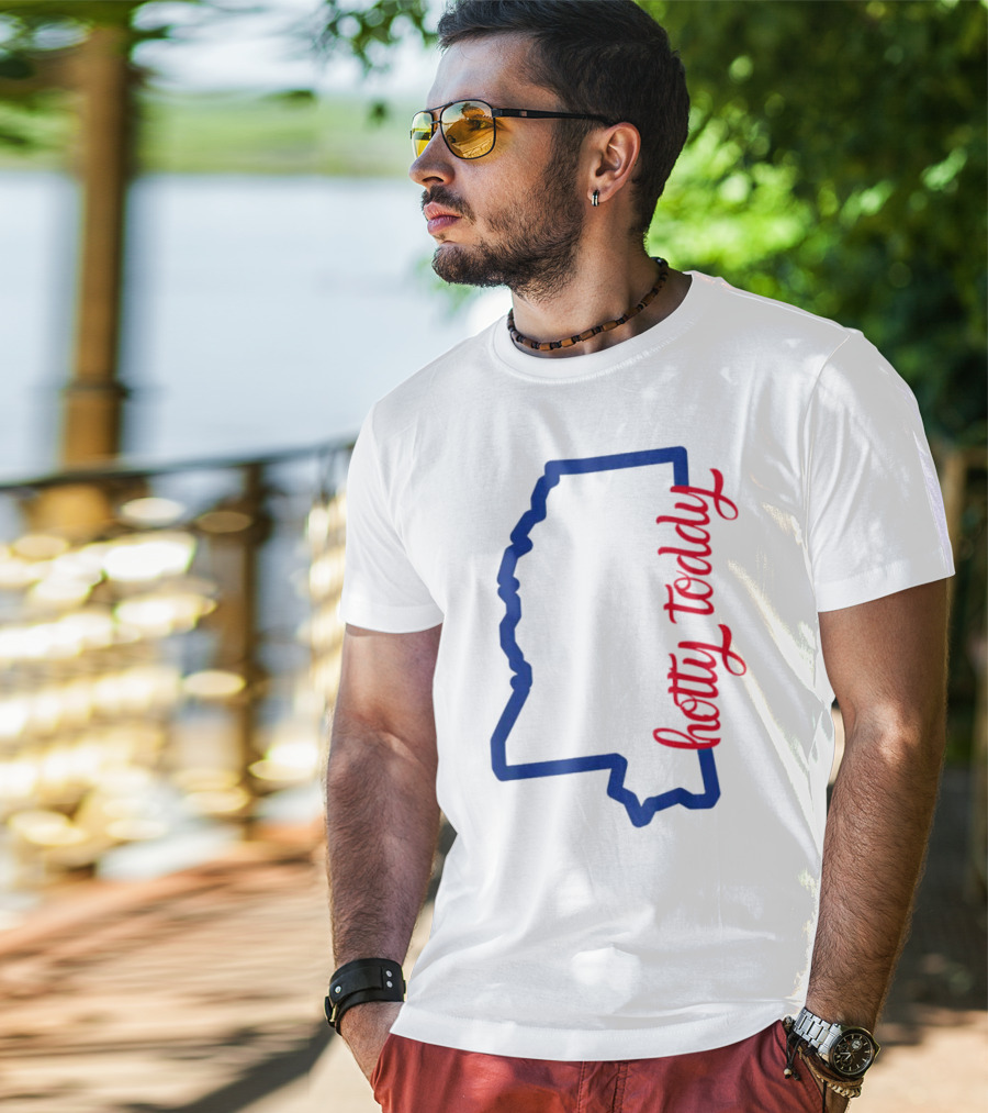 Mississippi Map Hotty Toddy T-Shirt