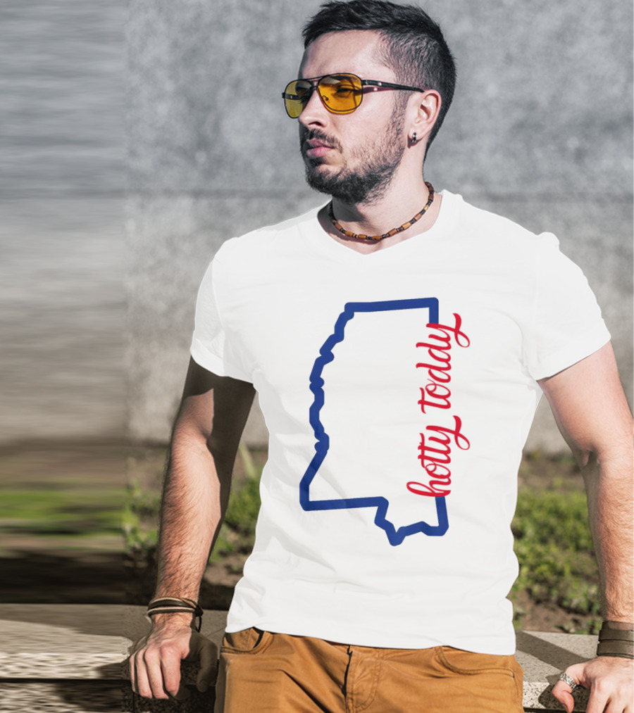 Mississippi Map Hotty Toddy T-Shirt