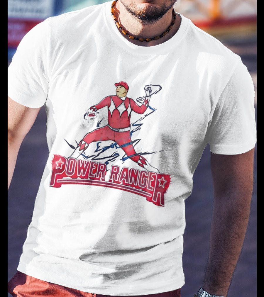 Power Ranger Ranger Suarez Baseball Pitcher Mashup T-Shirt