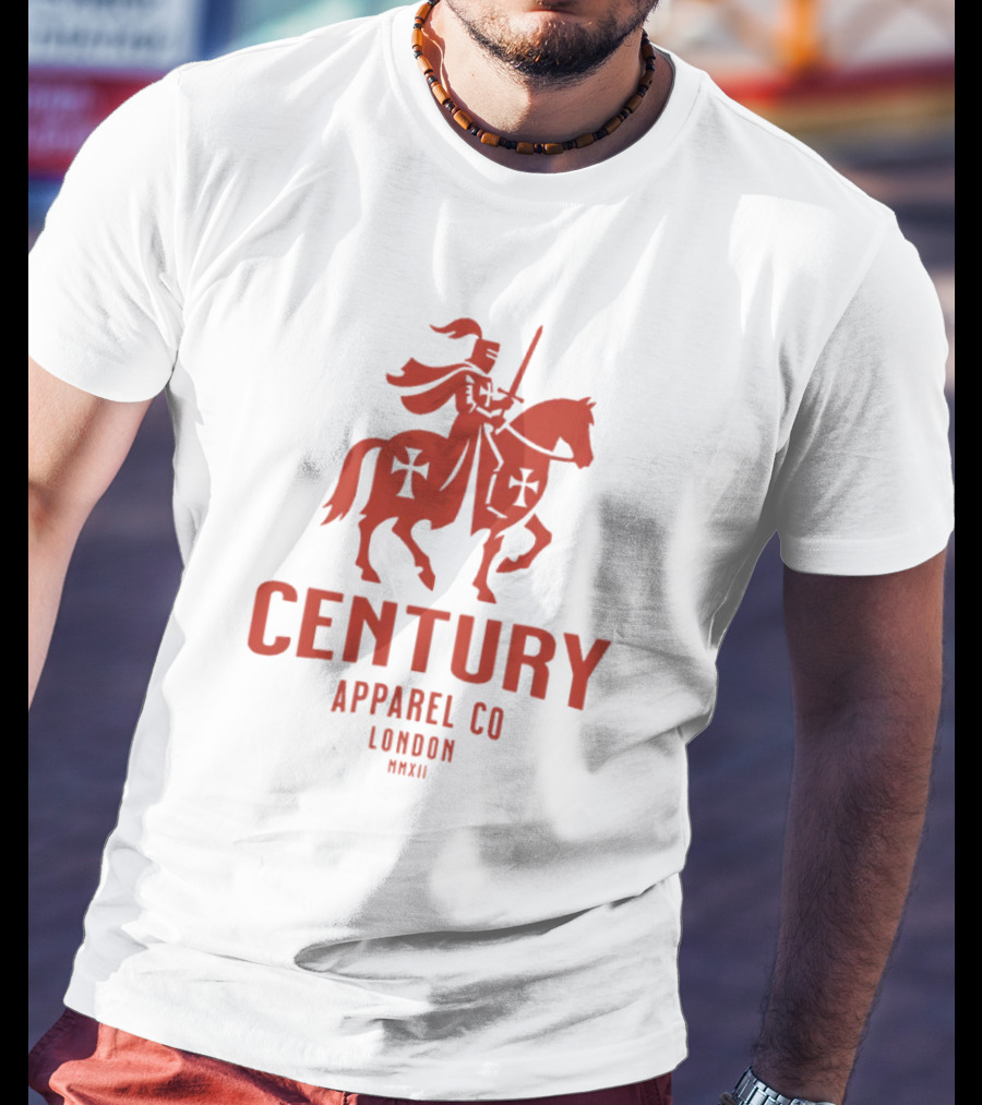 Century Apparel Co London MMXII Knight On Horse T-Shirt