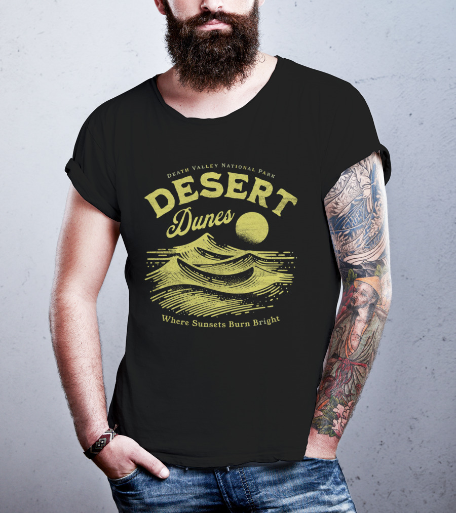 Death Valley National Park Desert Dunes Where Sunsets Burn Bright T-Shirt