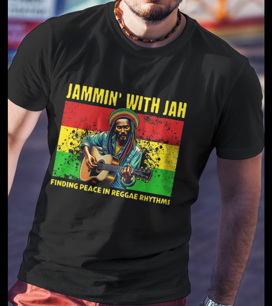 JAMMIN' WITH JAH FINDING PEACE IN REGGAE RHYTHMS T-Shirt