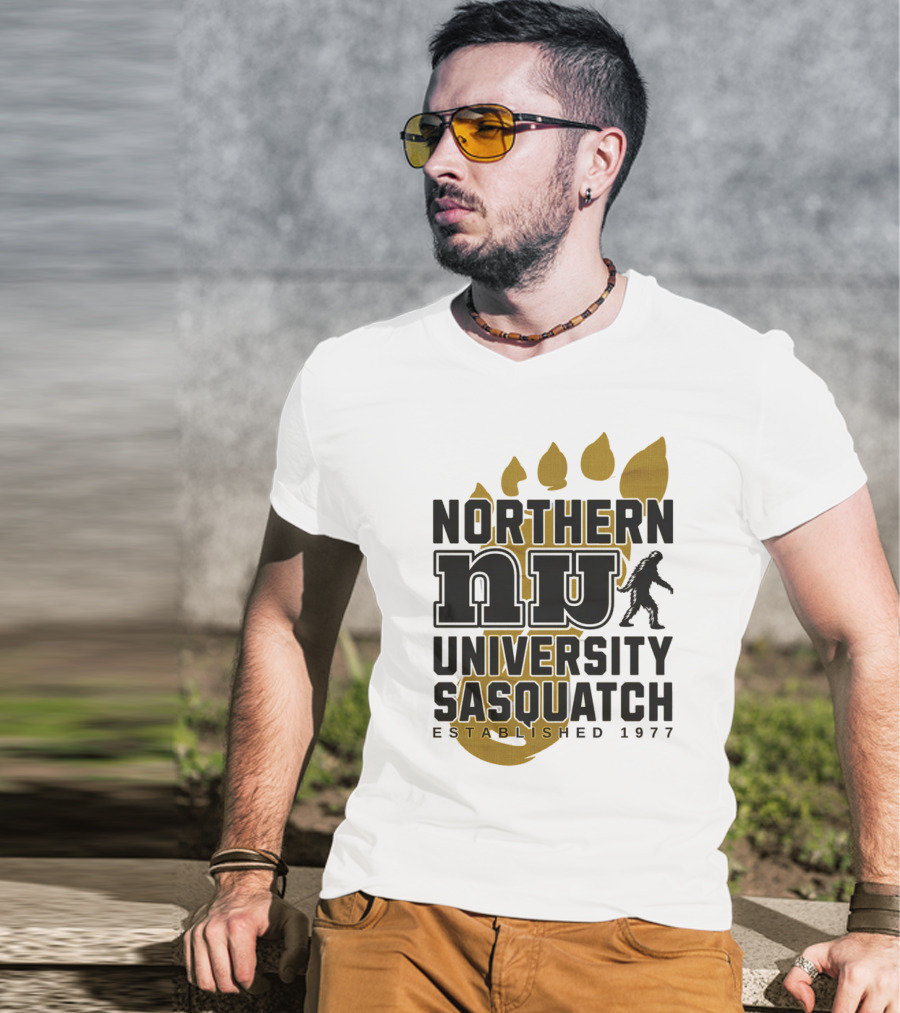 Northern University Sasquatch NU Established 1977 T-Shirt