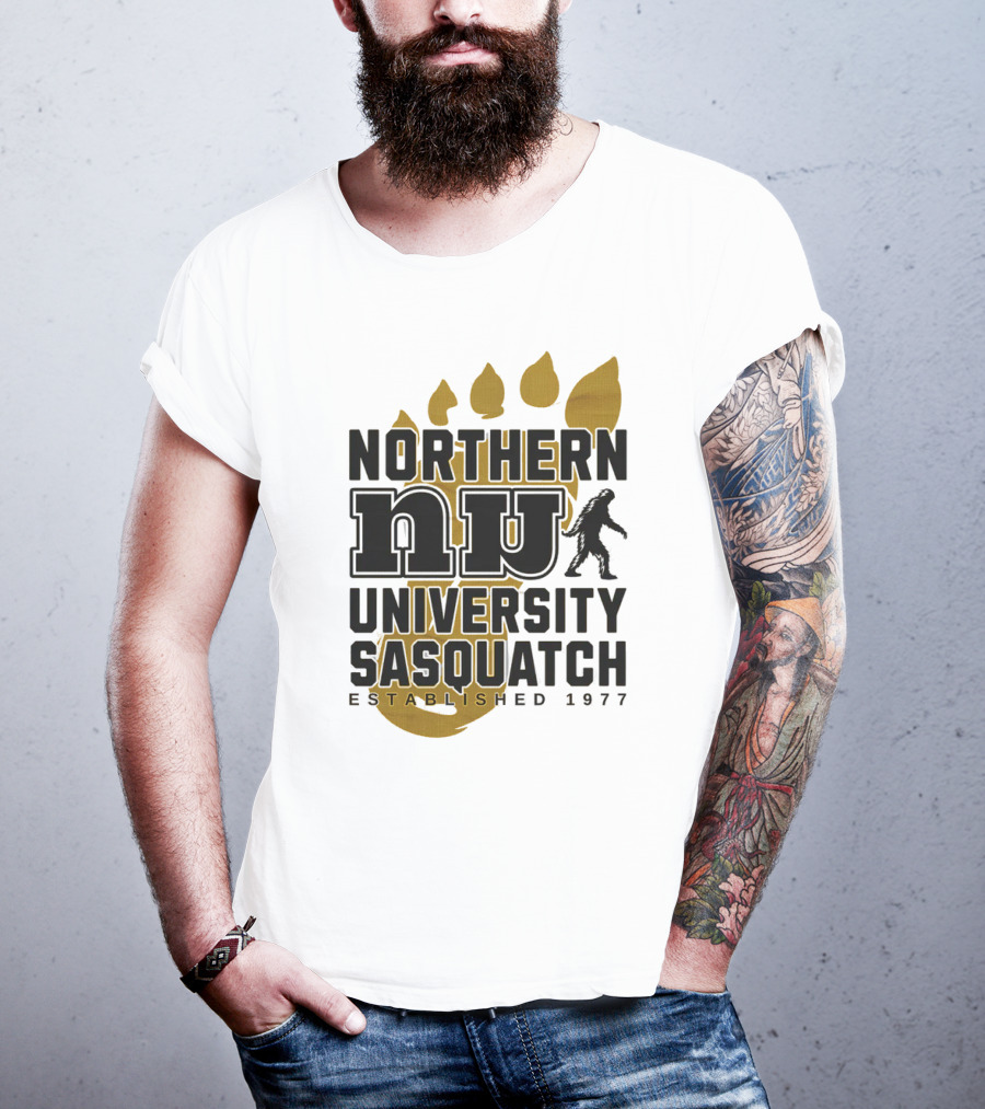 Northern University Sasquatch NU Established 1977 T-Shirt
