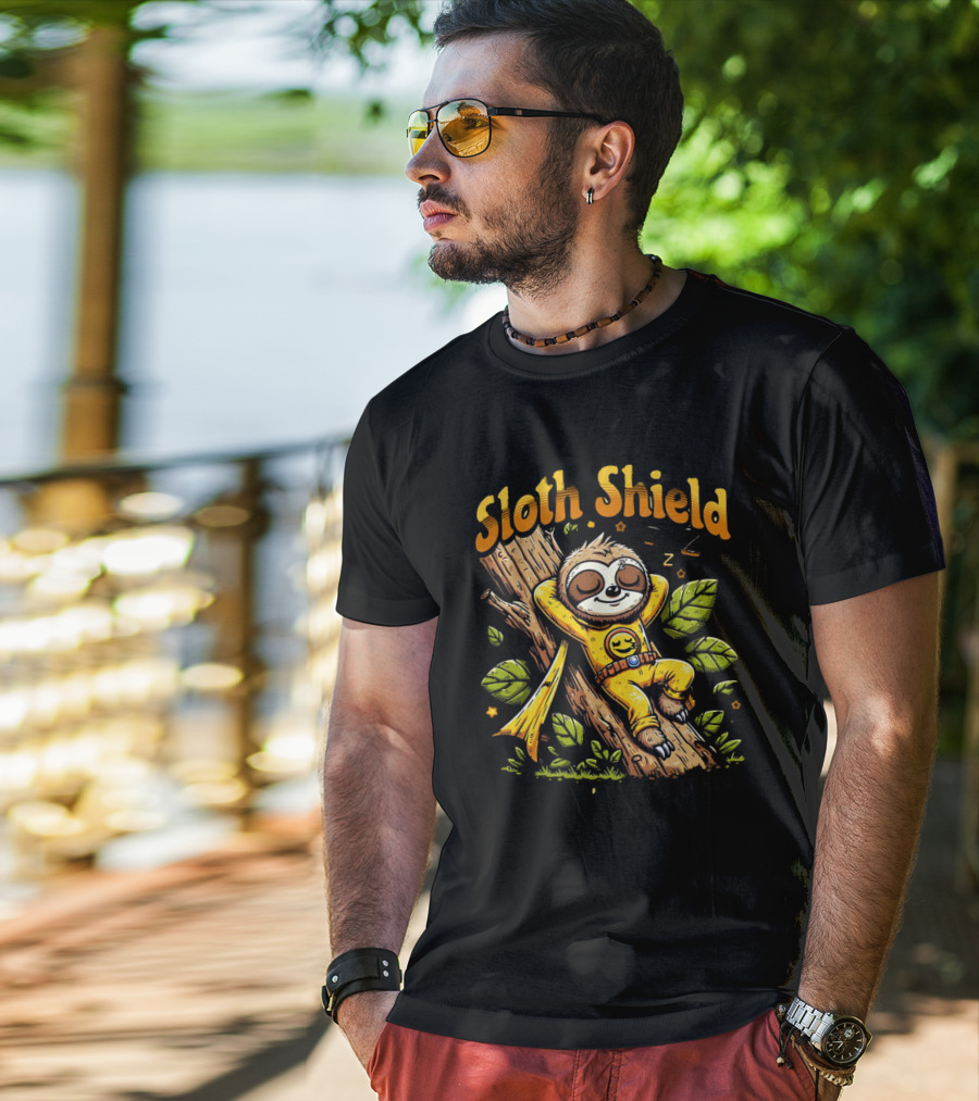 Sloth Shield Protector Of The Trees T-Shirt