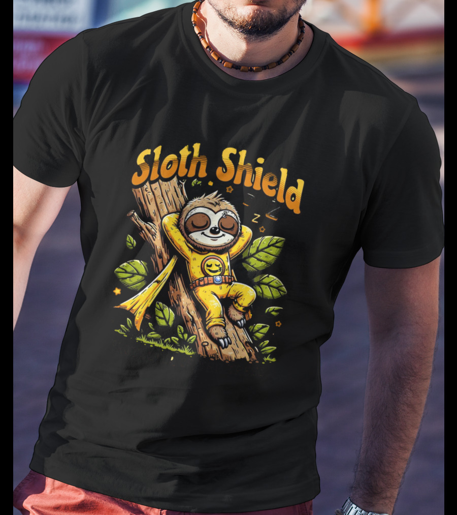 Sloth Shield Protector Of The Trees T-Shirt