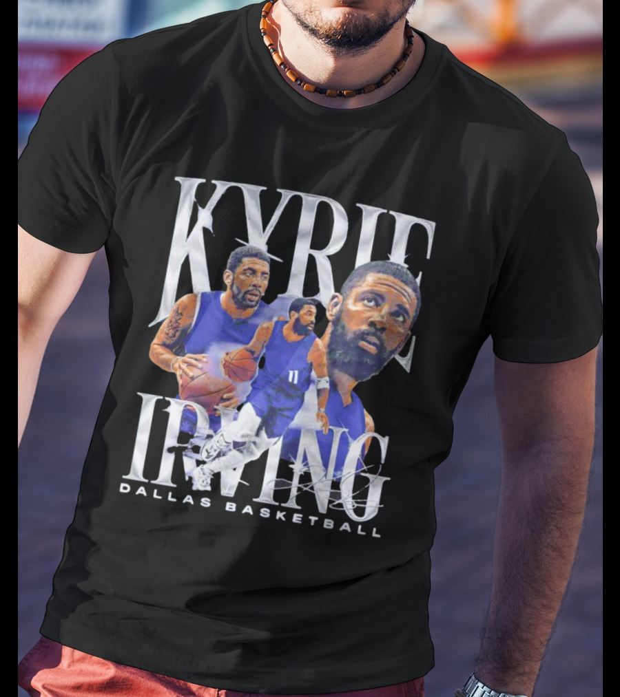 Kyrie Irving Dallas Basketball Vintage Retro Athlete Action T-Shirt
