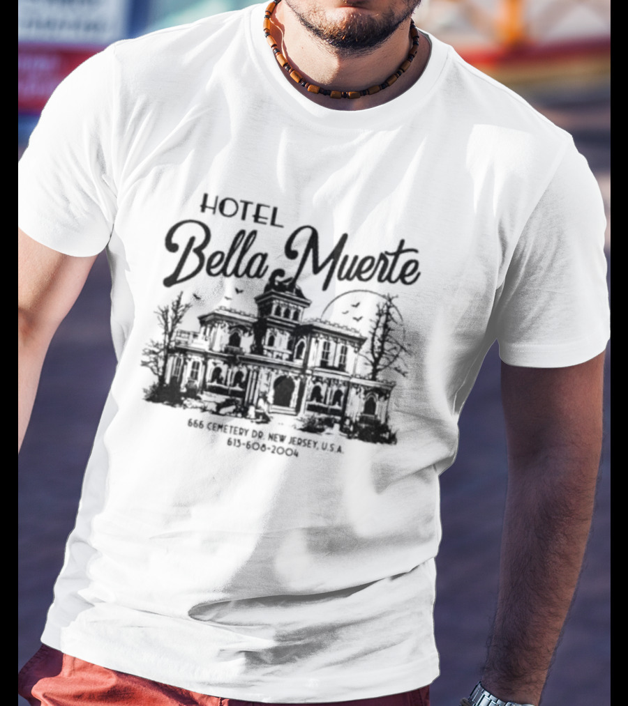 Kerin Cunningham Hotel Bella Muerte 666 Cemetery Dr New Jersey USA T-Shirt