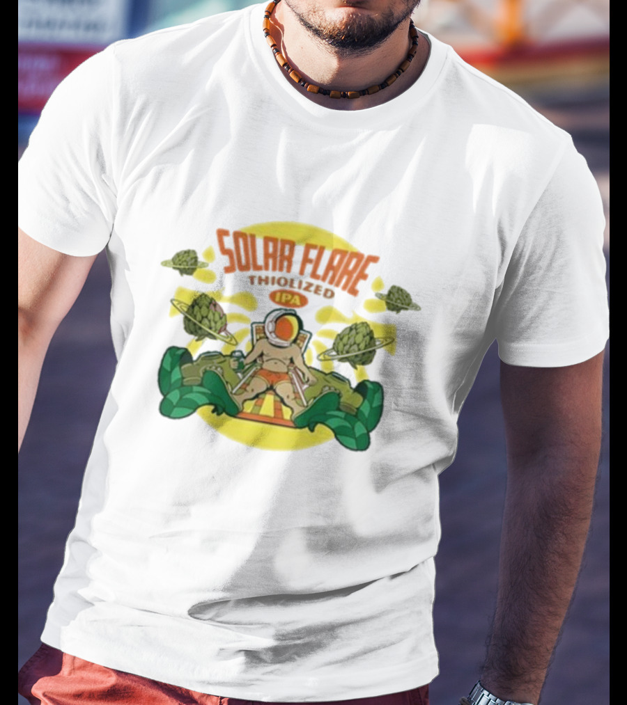 Solar Flare Thiolized Ipa Bright Sun Hop Astronaut Adventure T-Shirt