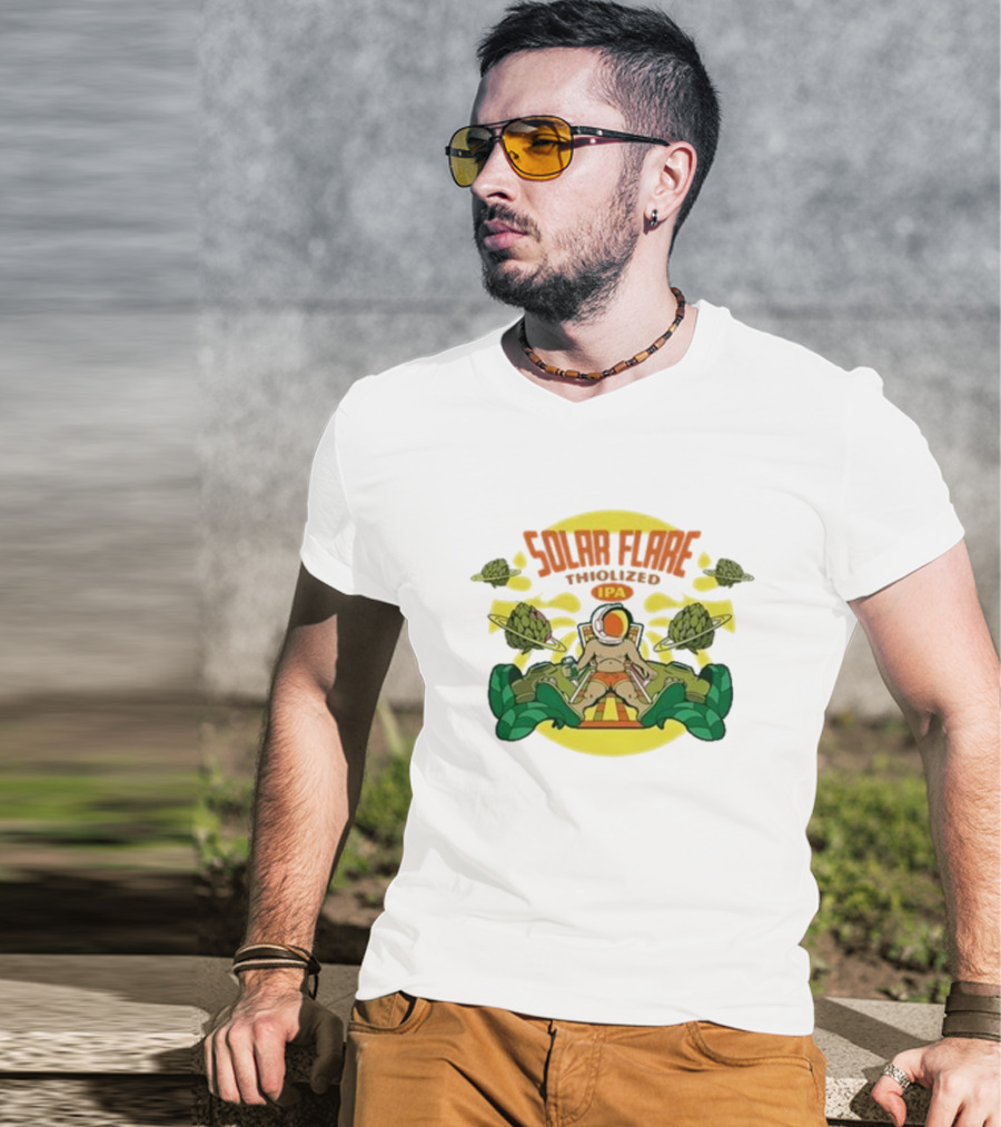 Solar Flare Thiolized Ipa Bright Sun Hop Astronaut Adventure T-Shirt