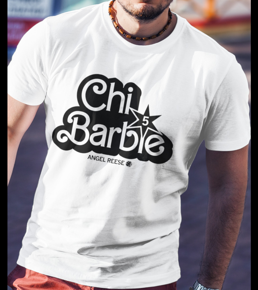 ChiBarbie Angel Reese Chicago Sky 5 Star T-Shirt