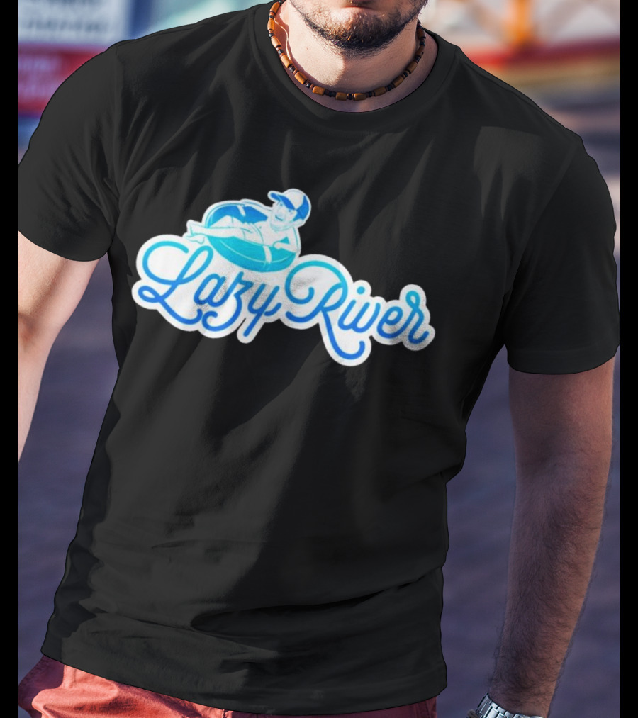 Lazy River Float Chill Relaxation Cartoon T-Shirt