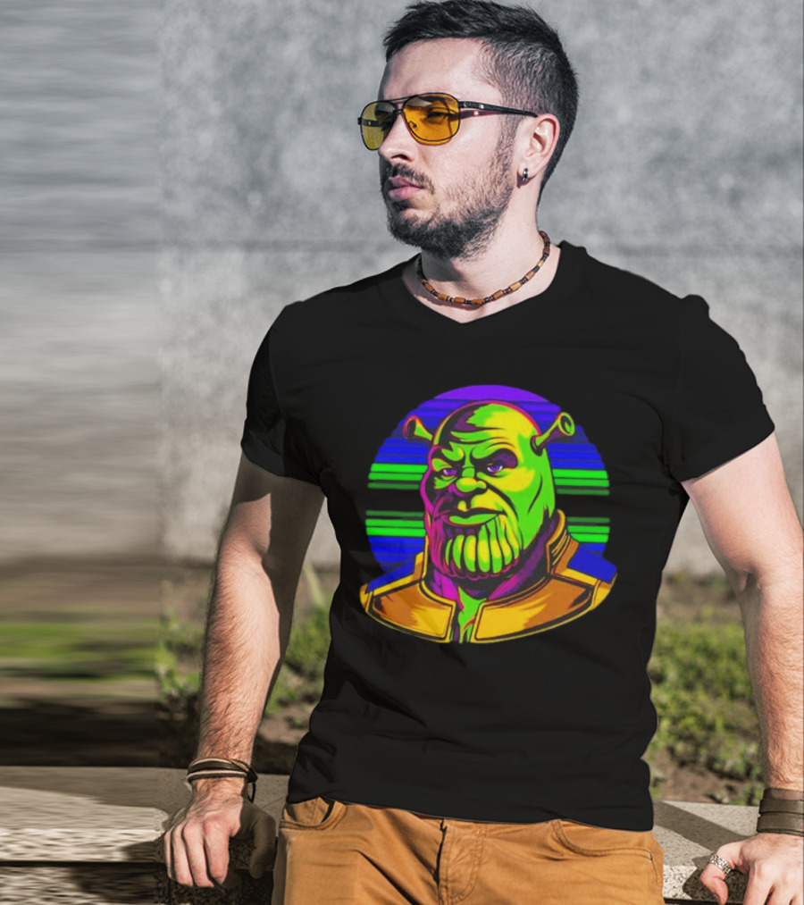 Shrek Thanos Fusion Shreknos Pop Art Crossover T-Shirt