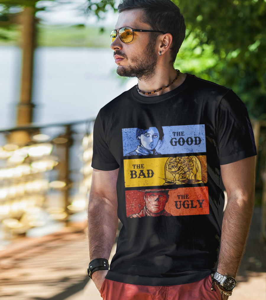 Fallout The Good The Bad The Ugly Character Carousel T-Shirt