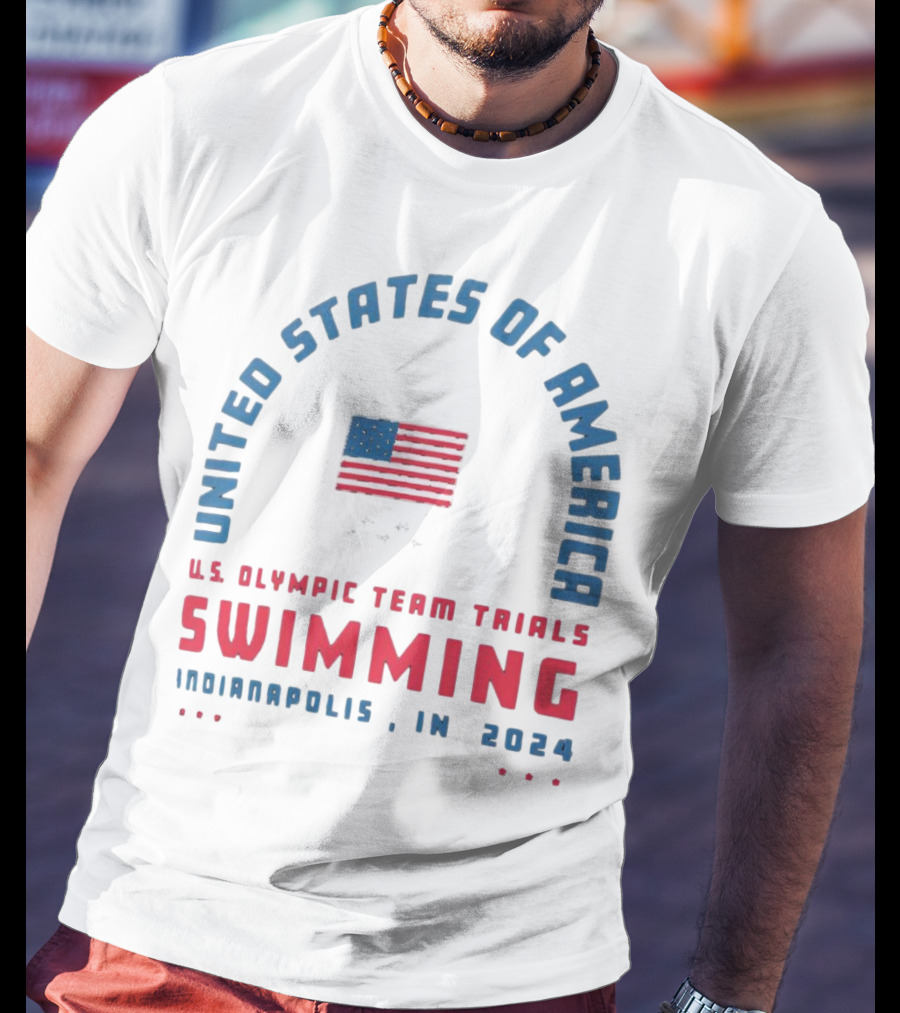 UNITED STATES OF AMERICA U.S. OLYMPIC TEAM TRIALS SWIMMING INDIANAPOLIS IN T-Shirt