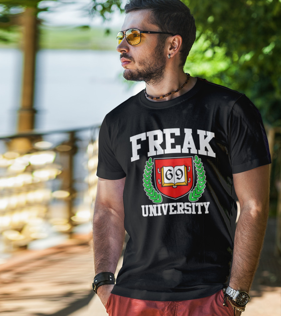 Freak University 69 Crest Emblem T-Shirt