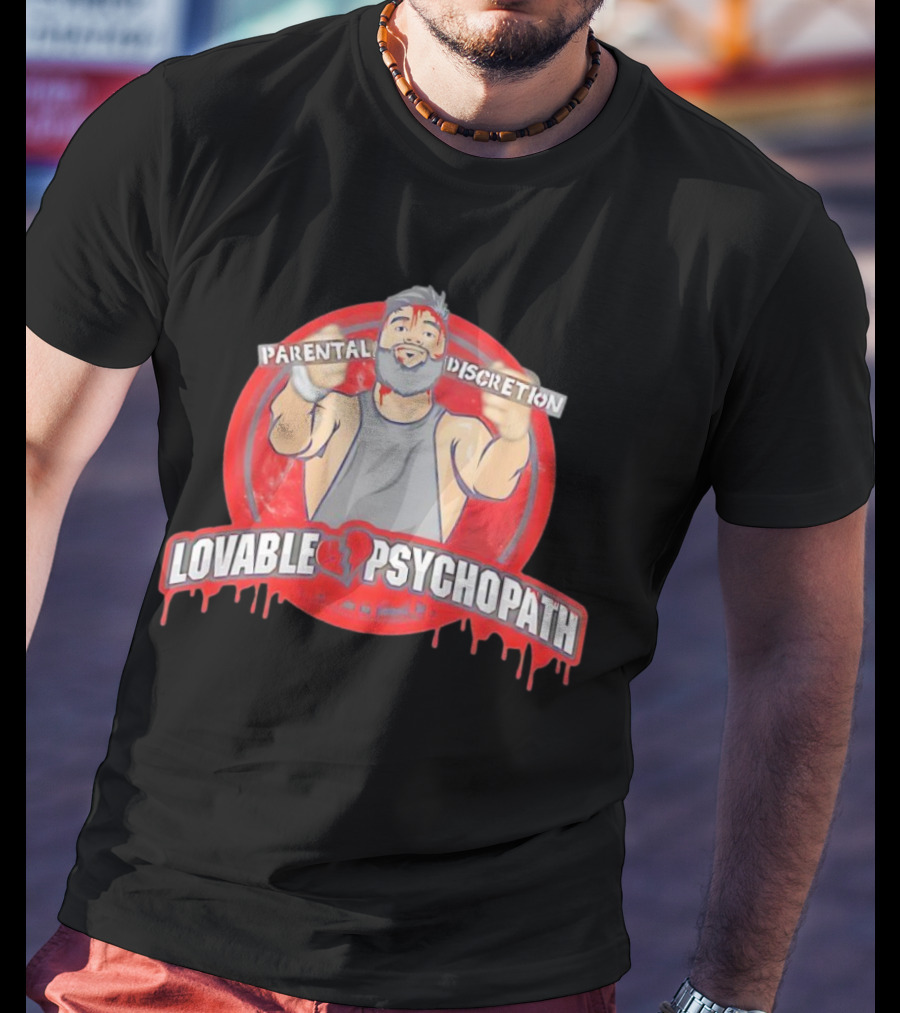Parental Discretion Lovable Psychopath Tommy Vendetta T-Shirt