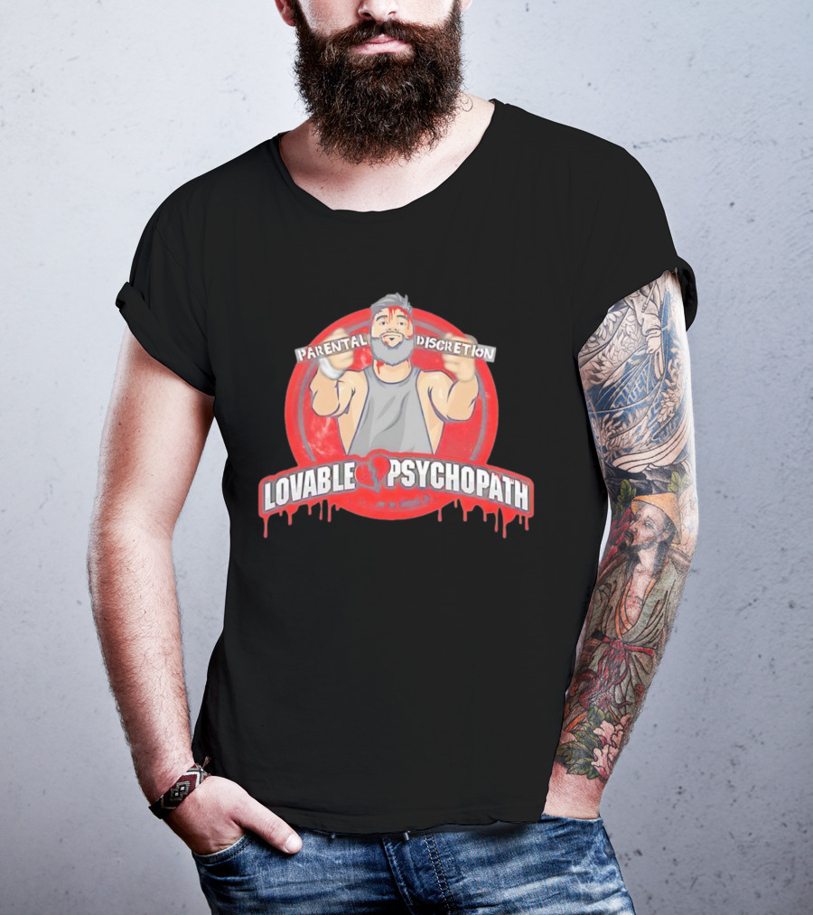 Parental Discretion Lovable Psychopath Tommy Vendetta T-Shirt