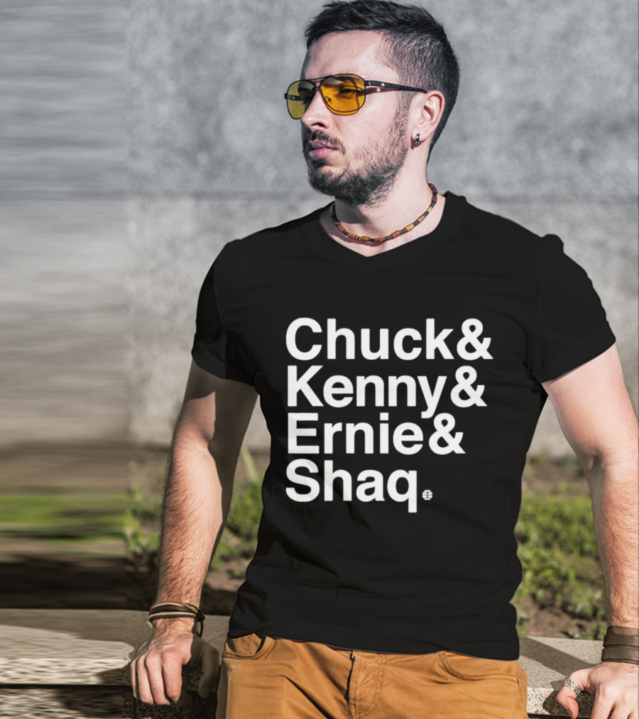 Chuck And Kenny And Ernie And Shaq NBA Legends Panel Names T-Shirt
