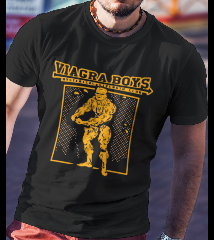 Viagra Boys Hysterical Strength Club Bodybuilder T-Shirt