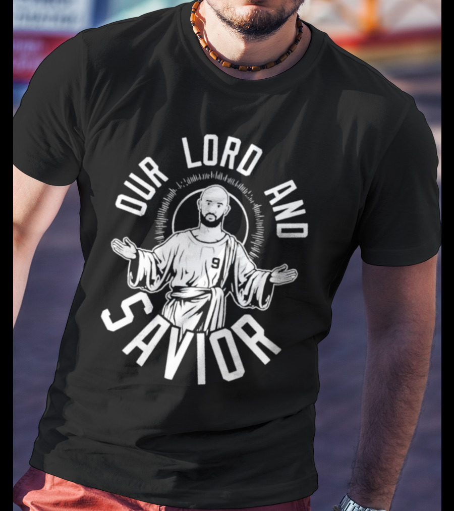 'Derrick White Our Lord And Savior Number 9 Iconic Design' T-Shirt