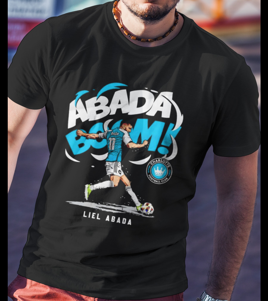 Liel Abada Charlotte Football Club Abada Boom Soccer Action T-Shirt