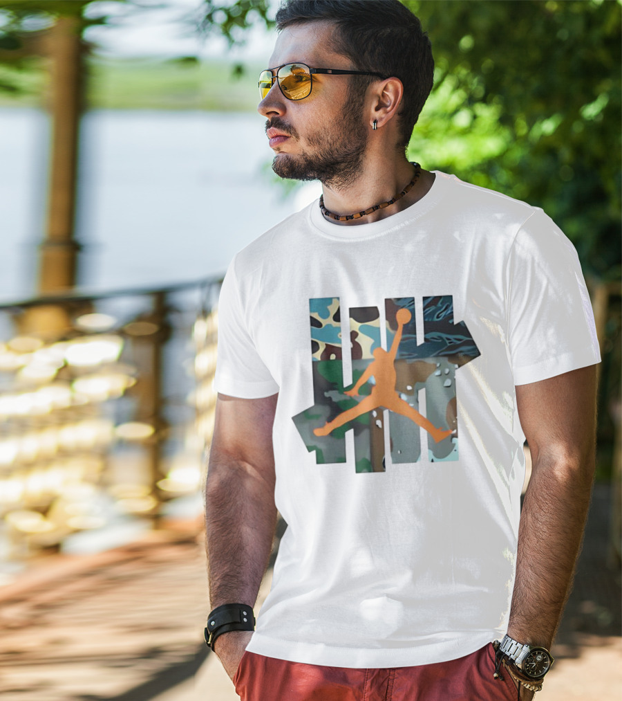 Luka Doncic Jordan X Undefeated Camo Jumpman Be More Prepared Than Anyone Else T-Shirt