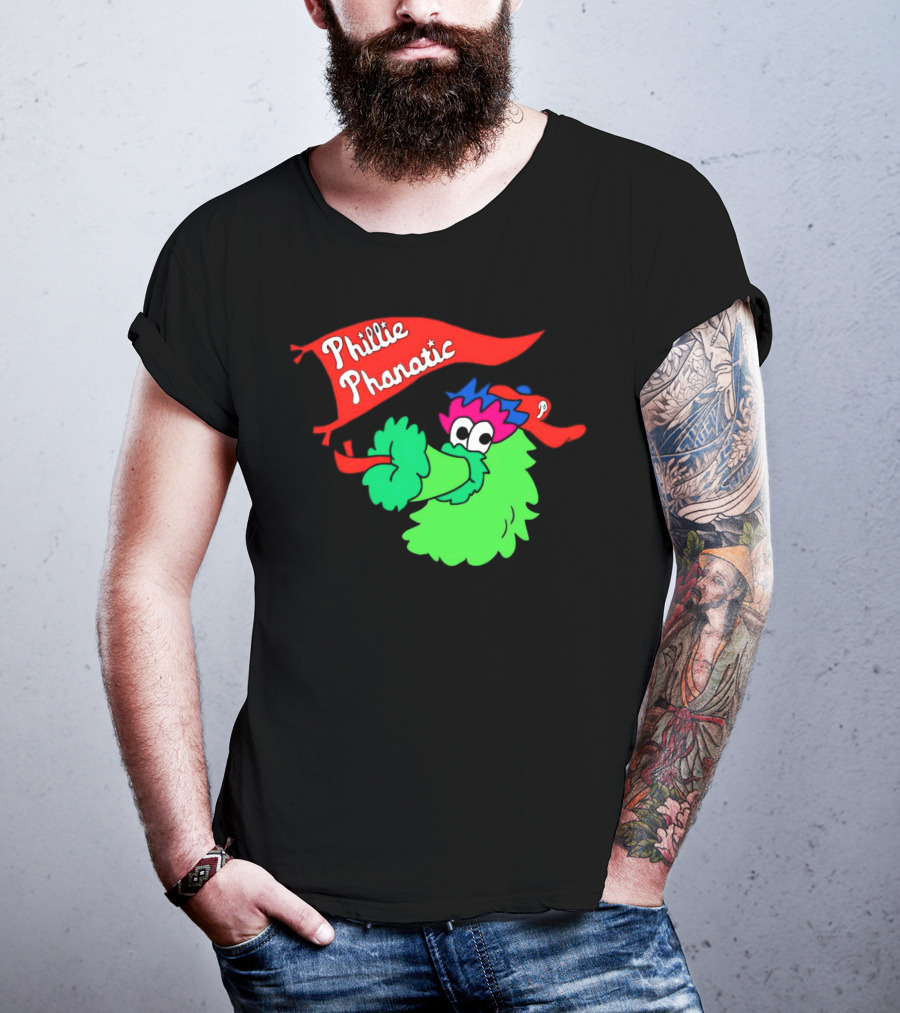 Phillie Phanatic Philadelphia Phillies Mascot Banner T-Shirt