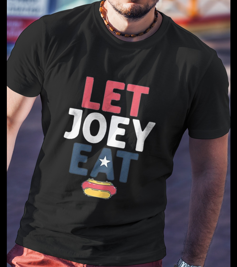 LET JOEY EAT Star Hotdog T-Shirt