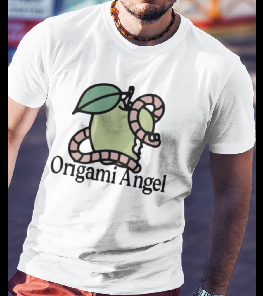 Origami Angel Apple Worm T-Shirt