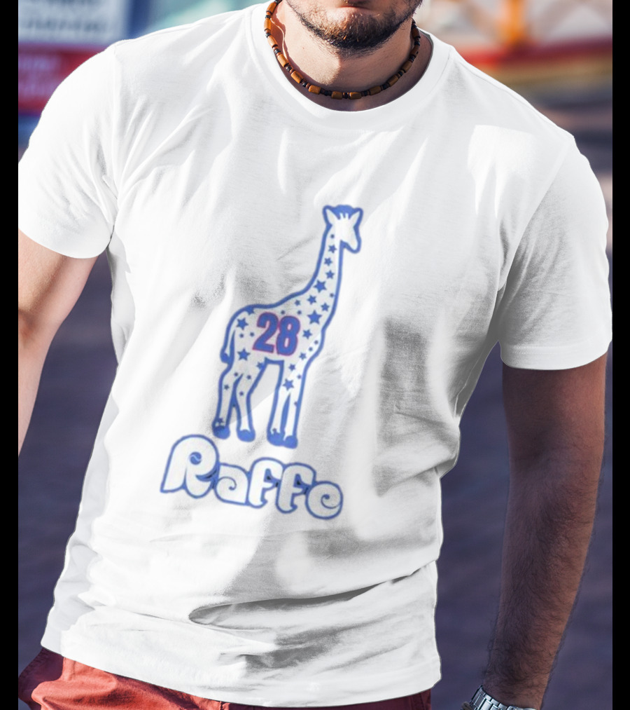 Raffe 28 Phillygoat Giraffe Stars T-Shirt