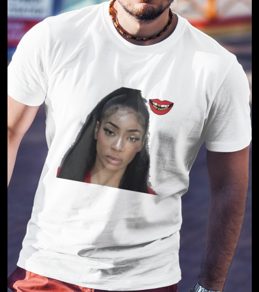 Tommie Lee Arrested Mugshot With Red Lips T-Shirt