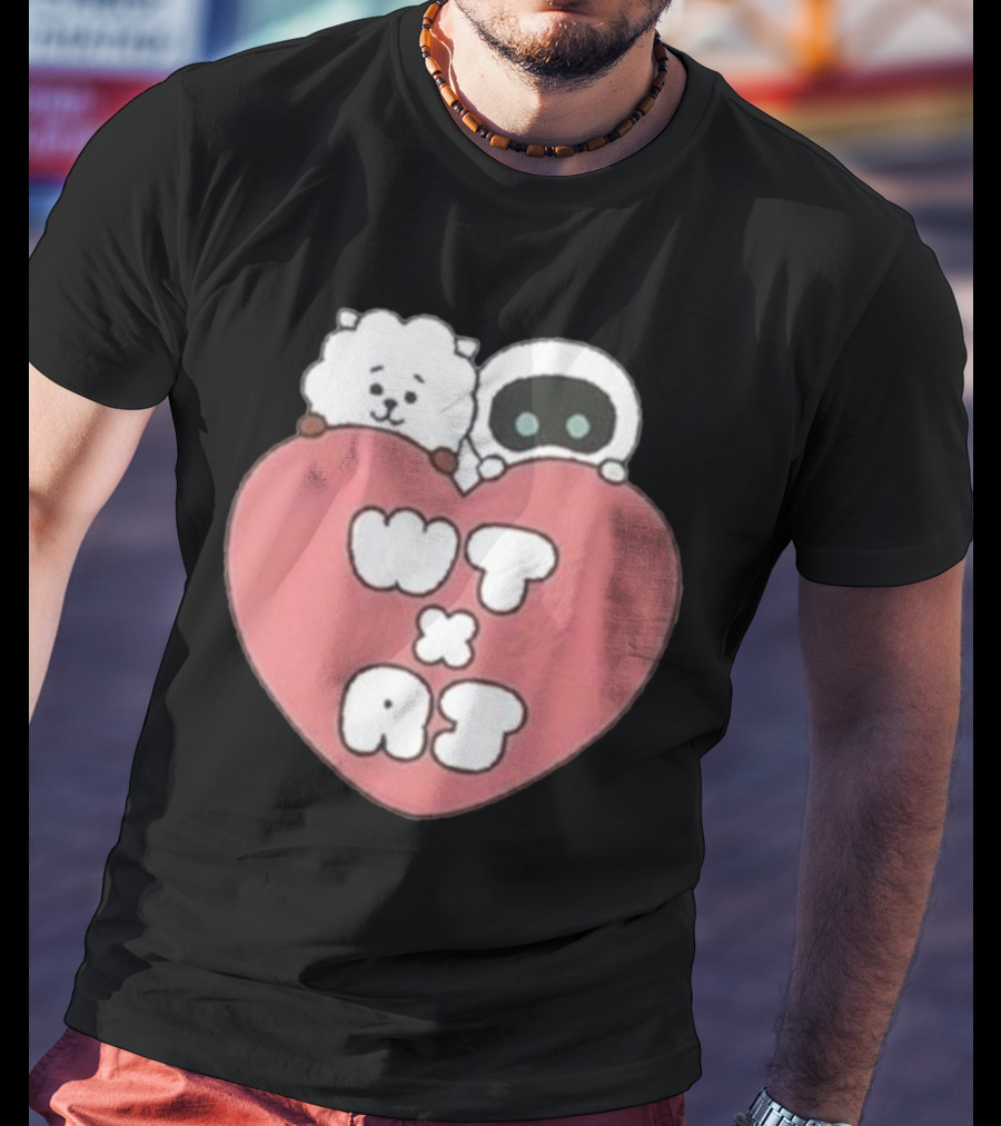 WT X RJ Heart Cute Collaboration T-Shirt