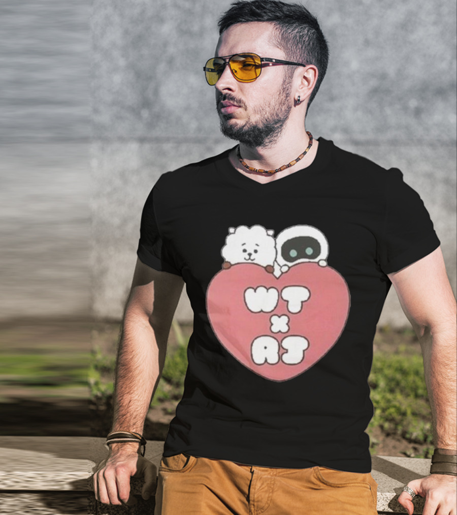 WT X RJ Heart Cute Collaboration T-Shirt