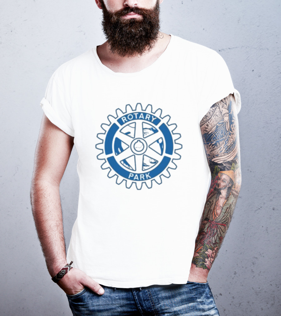 Rotary Park Blue Gear Emblem T-Shirt