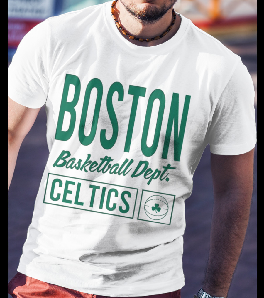 Boston Celtics Basketball Dept Celtics Shamrock T-Shirt