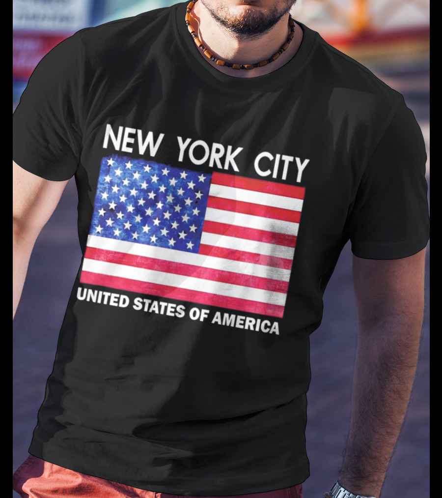 NEW YORK CITY UNITED STATES OF AMERICA FLAG T-Shirt