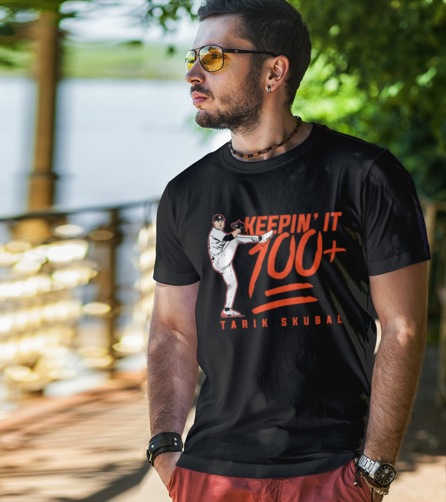 Tarik Skubal Keepin’ It 100+ Pitcher Pose T-Shirt