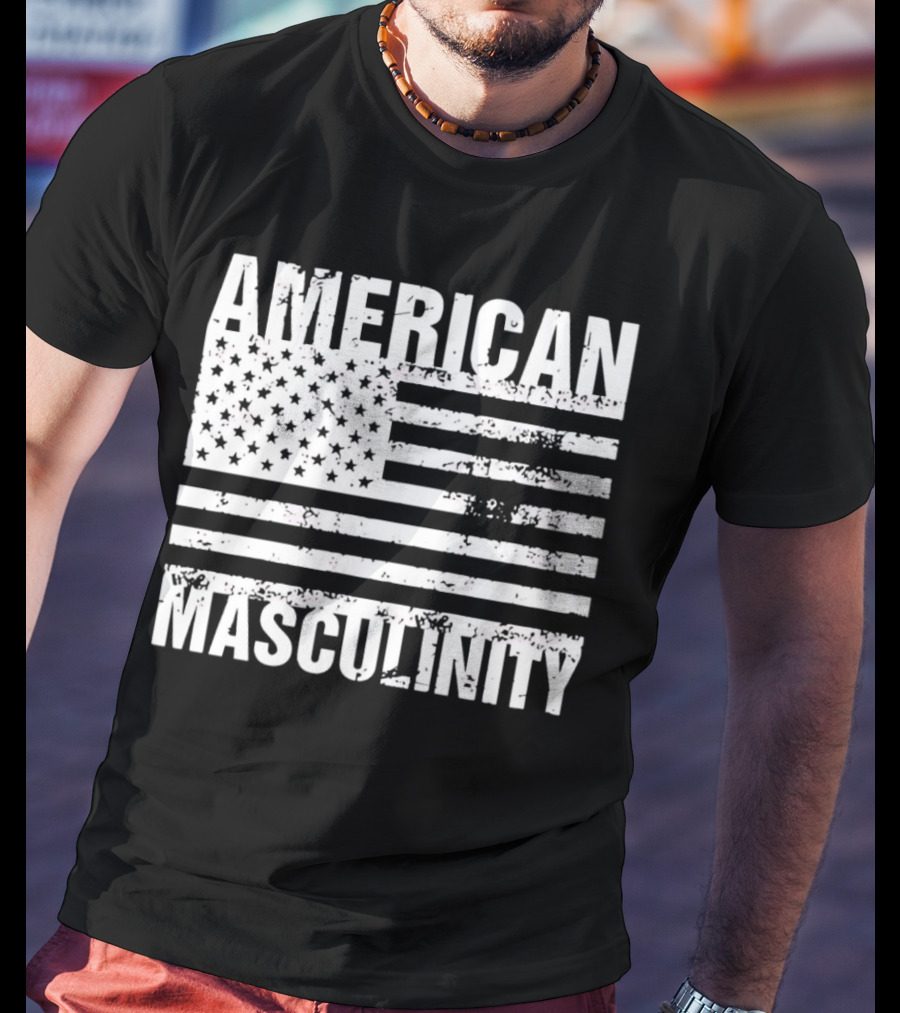 AMERICAN MASCULINITY USA FLAG T-Shirt