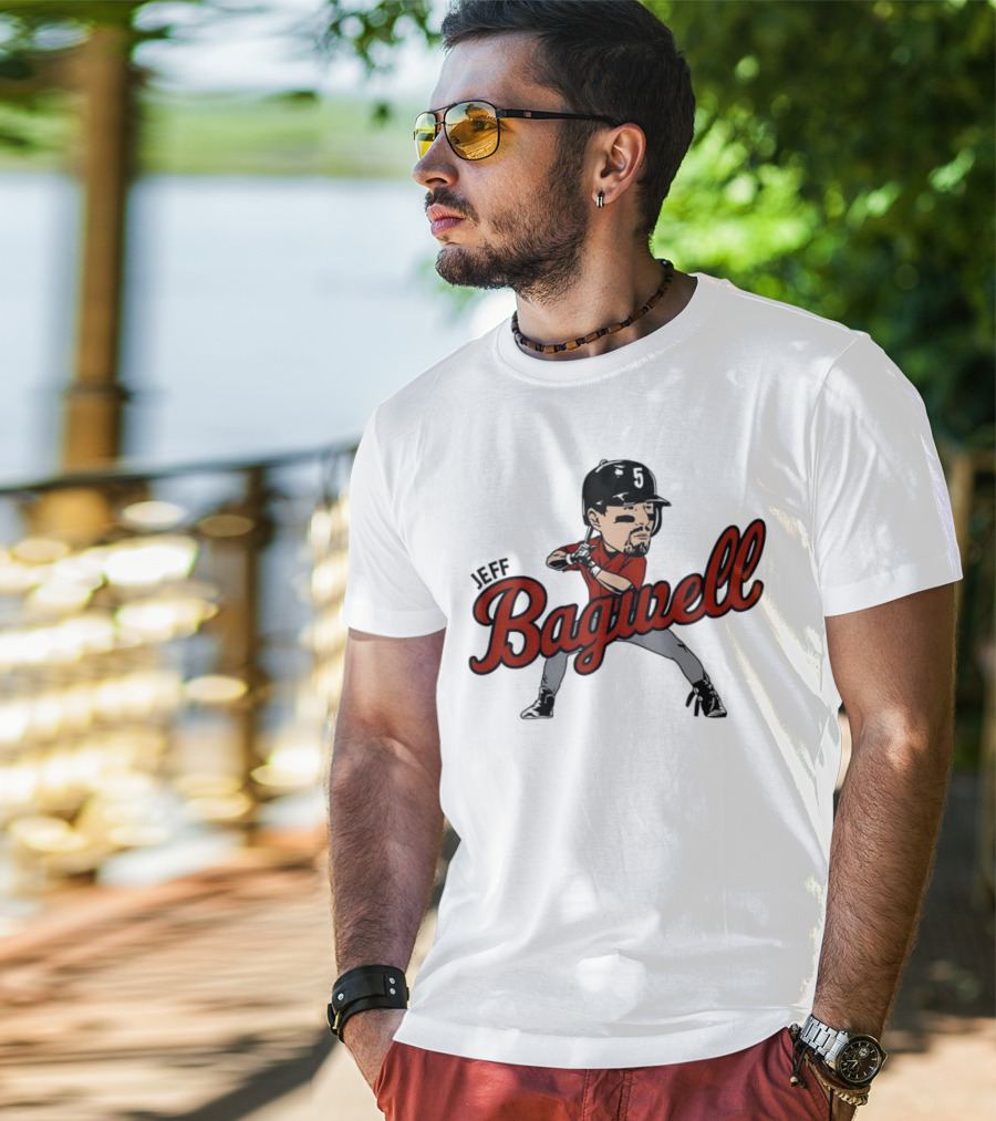 Jeff Bagwell Houston Astros Caricature Baseball T-Shirt