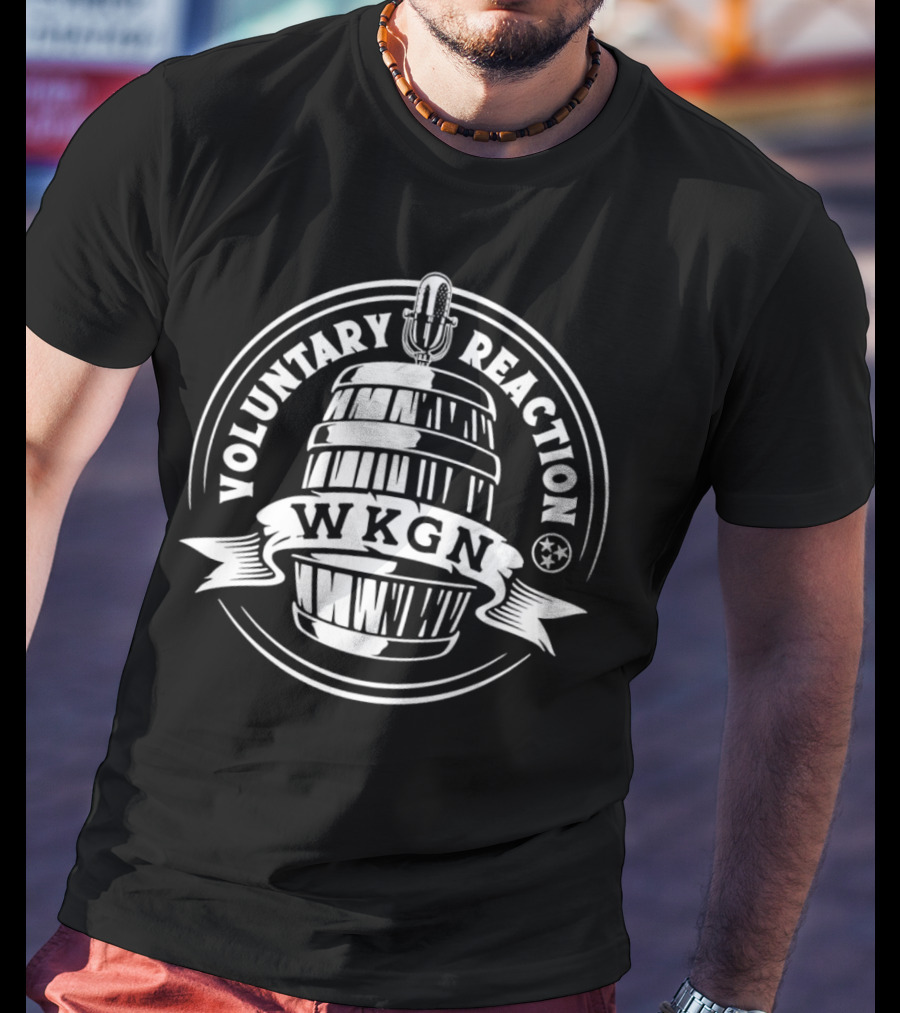 Voluntary Reaction WKGN Microphone Barrel T-Shirt