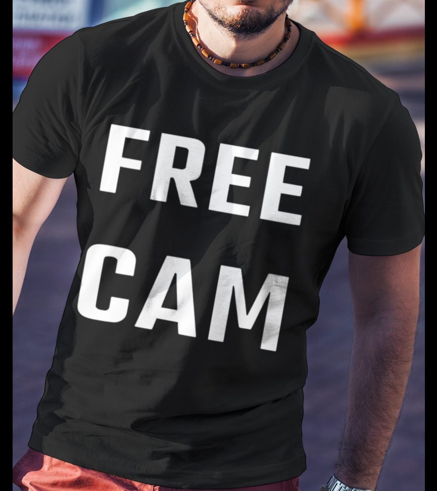 Free Cam Text T-Shirt