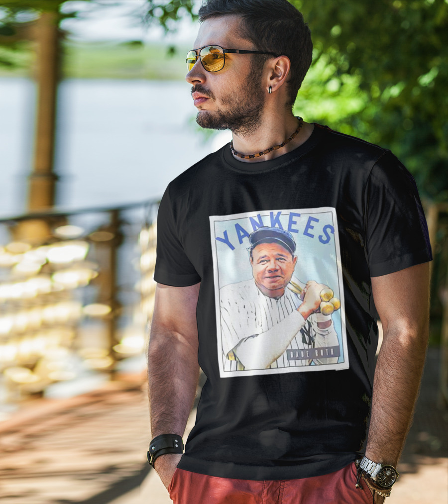 YANKEES Babe Ruth Baseball T-Shirt