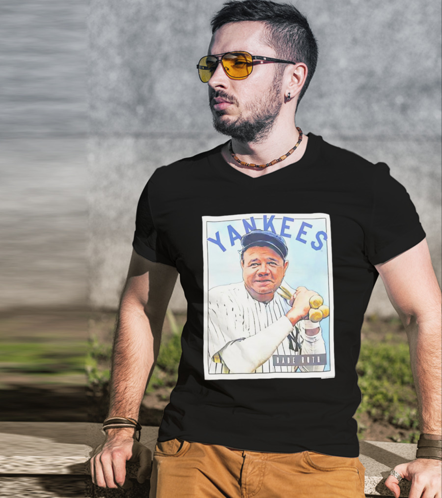 YANKEES Babe Ruth Baseball T-Shirt