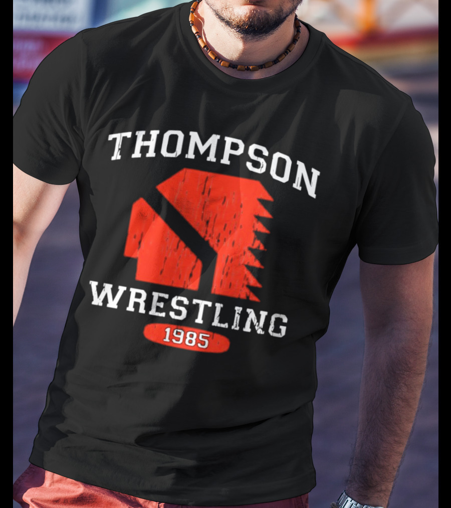Thompson Wrestling 1985 Red Spartan T-Shirt