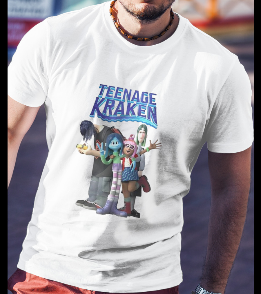 Teenage Kraken Animated Characters Ensemble T-Shirt